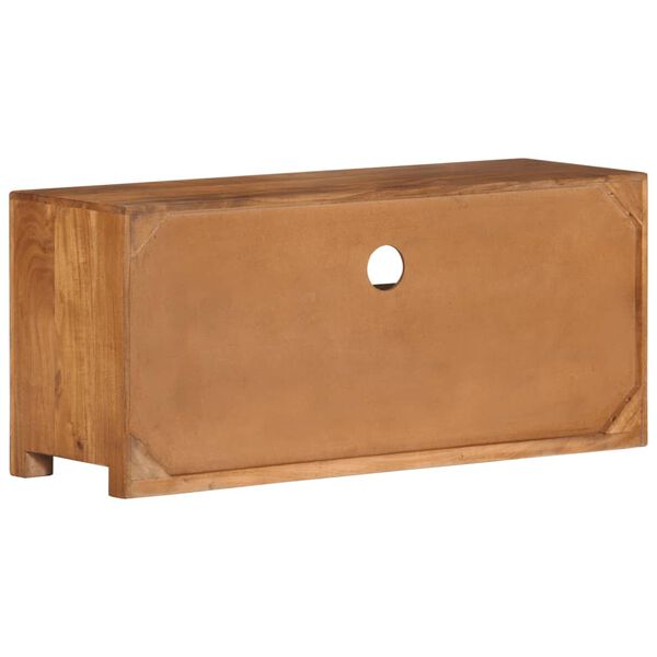 vidaXL TV Cabinet 90x30x40 cm Solid Acacia Wood