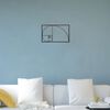 Homemania Wall Decoration Golden Ratio 53x35 cm Steel Black