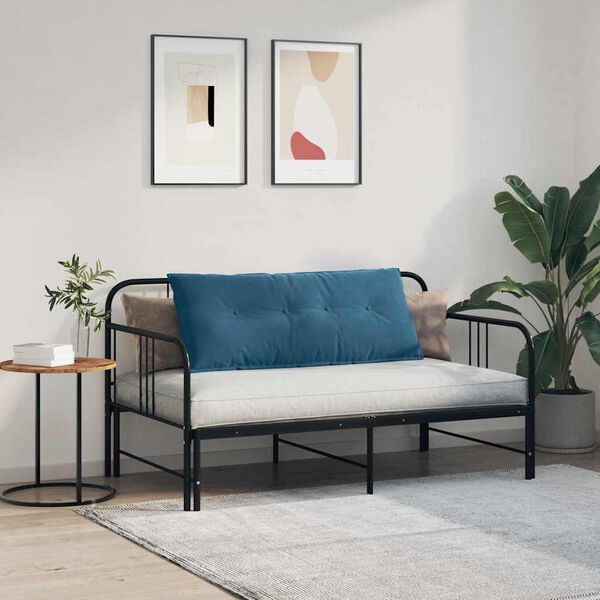 vidaXL Back Pillow Blue 120 x 50 cm Corduroy Fabric