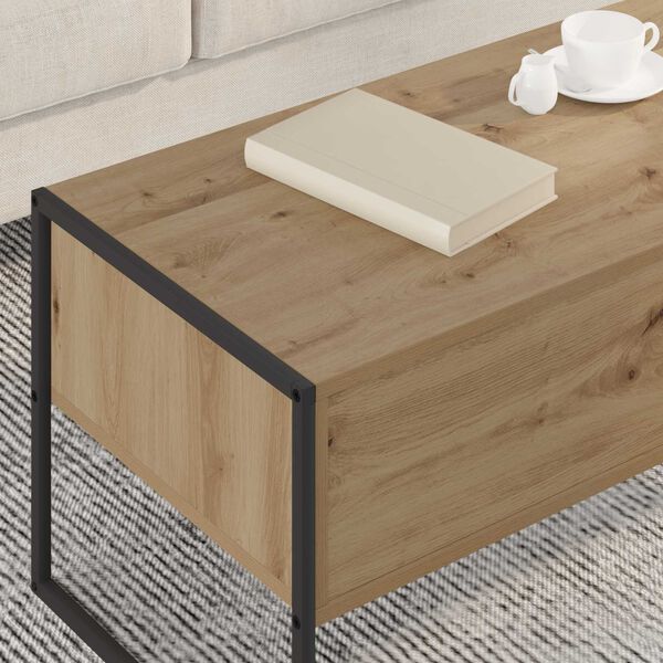 vidaXL Coffee Table Artisian Oak 100 x 46 x 40 cm Engineered Wood