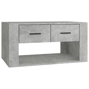 vidaXL Coffee Table Concrete Grey 80x50x40 cm Engineered Wood