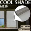 vidaXL Mesh Screen Stainless Steel 100x500 cm Silver