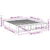 vidaXL Bed Frame without Mattress Sonoma Oak 200x200 cm