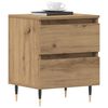 vidaXL Bedside Cabinet with Drawer 2 pcs Artisan Oak 40 x 35 x 50 cm