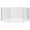vidaXL Free Range Animal Enclosure 8-Panel 54x60 cm Galvanised Iron
