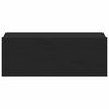 vidaXL Floating Nightstand Black 40x30x15 cm Engineered Wood