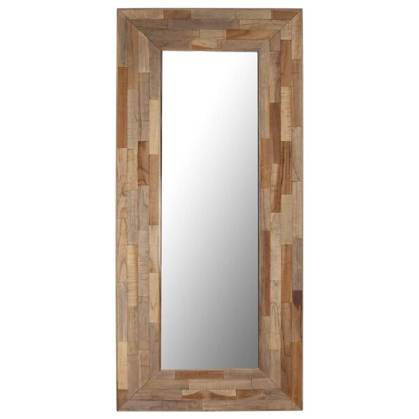 vidaXL Mirror Reclaimed Teak 50x110 cm