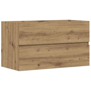 vidaXL Sink Cabinet Artisian Oak 90x38,5x45 cm Engineered Wood