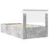 vidaXL Bed Frame Concrete Grey 75 x 190 cm Engineered Wood