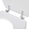 vidaXL Toilet Seats with Lids 2 pcs MDF White