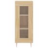 vidaXL Highboard Sonoma Oak 34.5x34x180 cm Engineered Wood