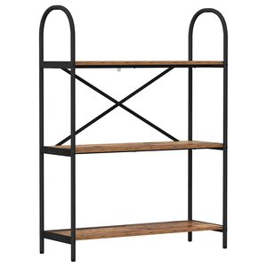 vidaXL Bookshelf 3-Tier 80 x 30 x 109 cm Engineered wood Old Wood
