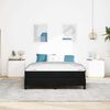 vidaXL Box Spring Bed with Mattress Black 140 x 210 cm Fabric
