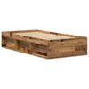 vidaXL Bed Frame without Mattress Old Wood 75x190 cm Engineered Wood