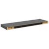 vidaXL Floating Wall Shelf High Gloss Grey 80x23.5x3.8 cm MDF