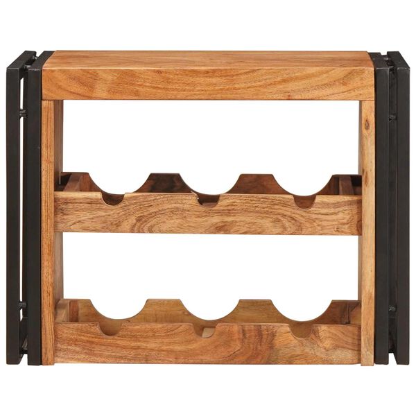 vidaXL Wine Rack Brown 60 x 45 x 33 cm Solid Acacia Wood