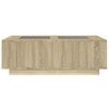 vidaXL Coffee Table with Infinity LED Sonoma Oak 116x69x40 cm