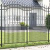 vidaXL Garden Fence Grey 240 x 228 cm Powder-coated steel