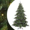 vidaXL Artificial Hinged Christmas Tree Green 210 cm PVC and Steel