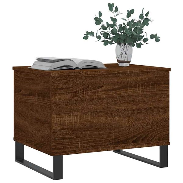 vidaXL Coffee Table Brown Oak 60x44.5x45 cm Engineered Wood