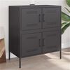 vidaXL Sideboard Black 68x39x79 cm Steel