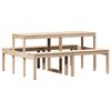 vidaXL Picnic Table 160x134x75 cm Solid Wood Pine