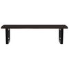vidaXL Basin Shelf Wall Mounted Steel and Solid Wood Oak