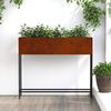 vidaXL Raised Garden Planter Rusty 100 x 26 x 82 cm Weathering Steel