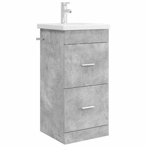 vidaXL Bathroom Vanity with Sink Concrete Grey 42 x 40 x 84.5 cm