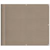 vidaXL Balcony Screen Taupe 90x700 cm 100% Polyester Oxford