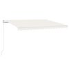 vidaXL Manual Retractable Awning 450x350 cm Cream