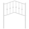 vidaXL Metal Headboard White 75 cm