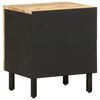 vidaXL Bed Cabinets 2 pcs Black 40x33.5x46 cm Solid Rough Wood Mango