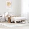 vidaXL Bed Frame without Mattress White 90x200 cm Solid Wood Pine