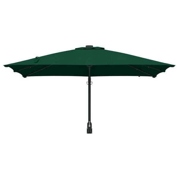 vidaXL Garden Parasol Green 248.5 x 247.5 x 160 cm Polyester and Steel