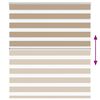 vidaXL Zebra Blind Sand Brown 135x150 cm Fabric Width 130.9 cm Polyester