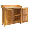 vidaXL Garden Cabinet Natural 78 x 36.5 x 78cm Solid Acacia Wood