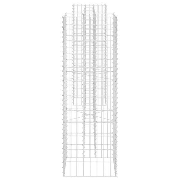 vidaXL H-Shaped Gabion Planter Steel Wire 260x40x120 cm