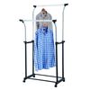 V-Part Clothing Rack Adjustable Height 4 Wheels Double