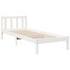 vidaXL Extra Long Bed Frame without Mattress White 90x220 cm Solid Wood Pine