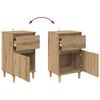 vidaXL Bedside Cabinet Artisan Oak 40 x 35 x 70 cm Engineered Wood