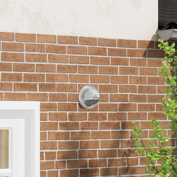 vidaXL Air Vent Covers 8 pcs Silver 150 mm Stainless Steel