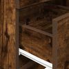 vidaXL Bedside Cabinet with 2 Drawers Smoked Oak 36x36x68 cm