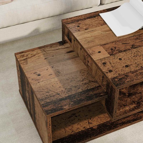 vidaXL Coffee Table Old Wood 105 x 50 x 32.5 cm Engineered Wood