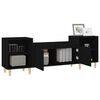 vidaXL TV Cabinet Black 160x35x55 cm Engineered Wood