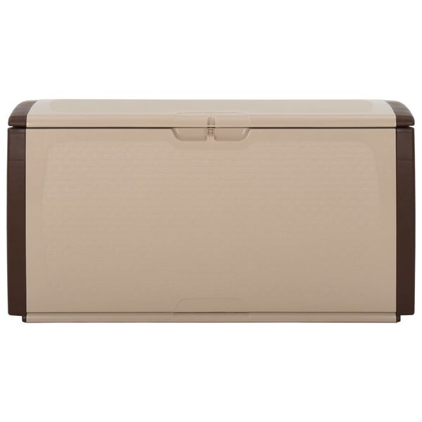 vidaXL Storage Box Beige and Brown 122x56x63 cm