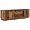 vidaXL TV Cabinet with LED Lights Old Wood 160.5x41x50 cm
