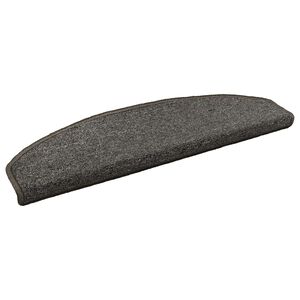 vidaXL Self-adhesive Stair Mats 15 pcs 80 x 24.5 x 3.5 cm Dark Grey