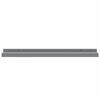 vidaXL Picture Frame Ledge Shelves 2 pcs Grey 60x9x3 cm MDF