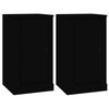 vidaXL Sideboards 2 pcs Black 37.5x35.5x67.5 cm Engineered Wood